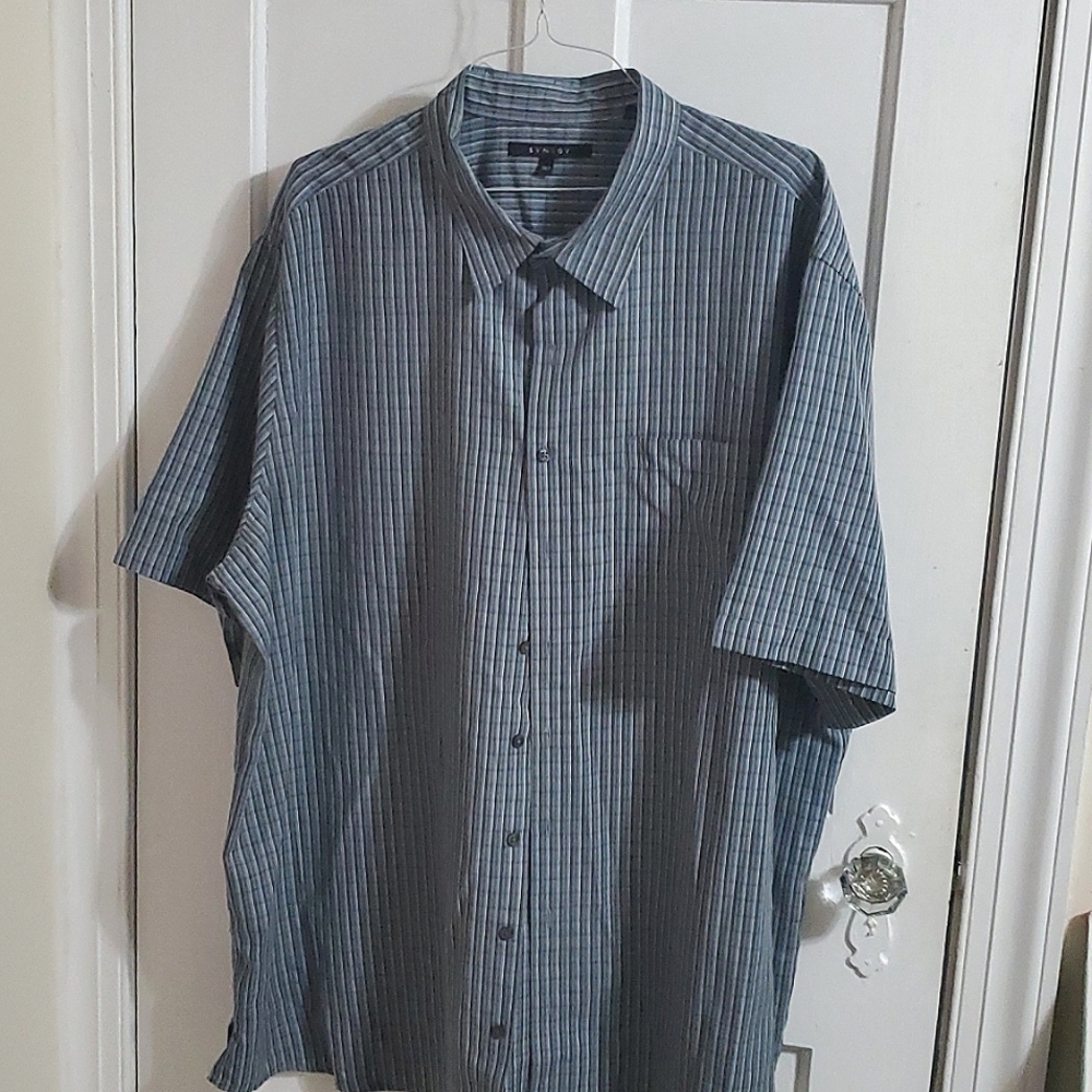 Mens 3XLT synergy button down short sleeved shirt